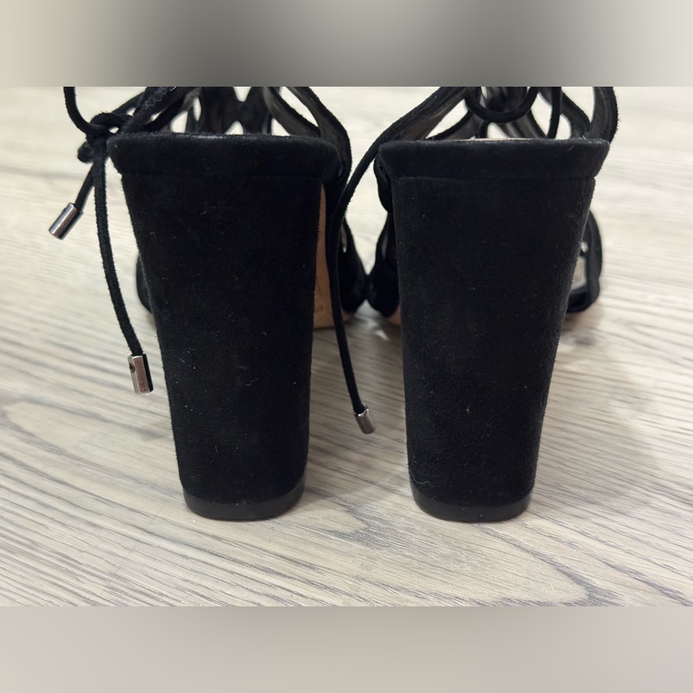 Alexandre Birman Loretta Black Suede Cutout Block Heels Size 41 /11 US $995 EUC - Picture 6 of 15